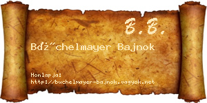 Büchelmayer Bajnok névjegykártya